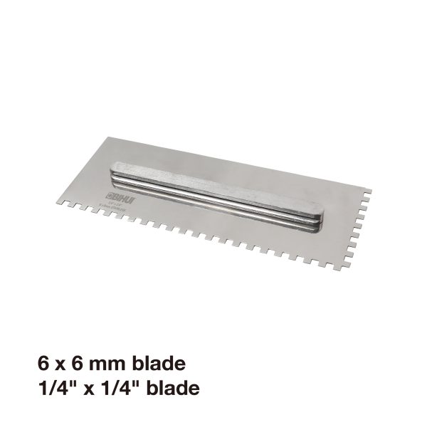 BIHUI Glättekellen-Set RS (8-teilig), 280x115mm, 6x6, 8x8, 10x10, 12x12, 10x20, HT, halbrund – Bild 7