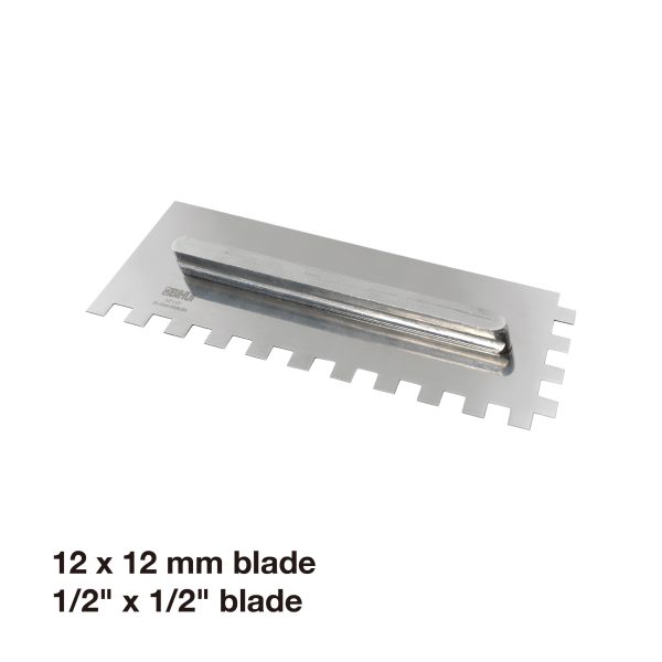 BIHUI Glättekellen-Set RS (8-teilig), 280x115mm, 6x6, 8x8, 10x10, 12x12, 10x20, HT, halbrund – Bild 4