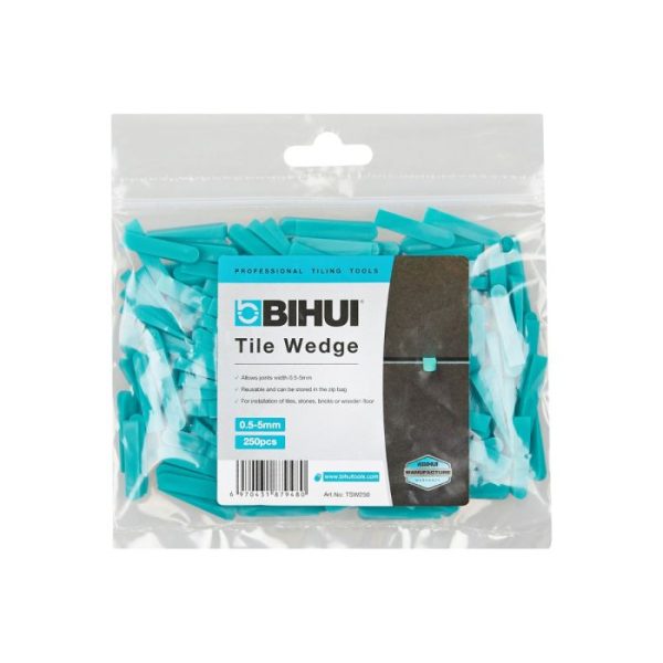 BIHUI Fliesenkeil Gerade 0,5-5 mm (Beutel mit 250 Stück),
Kunststoff – Bild 2